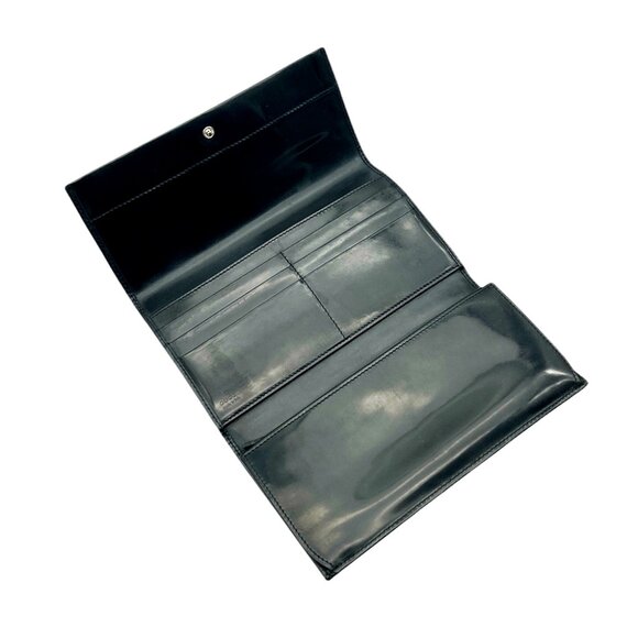 Gucci Patent Leather Long Wallet Black Unisex - Picture 6 of 11